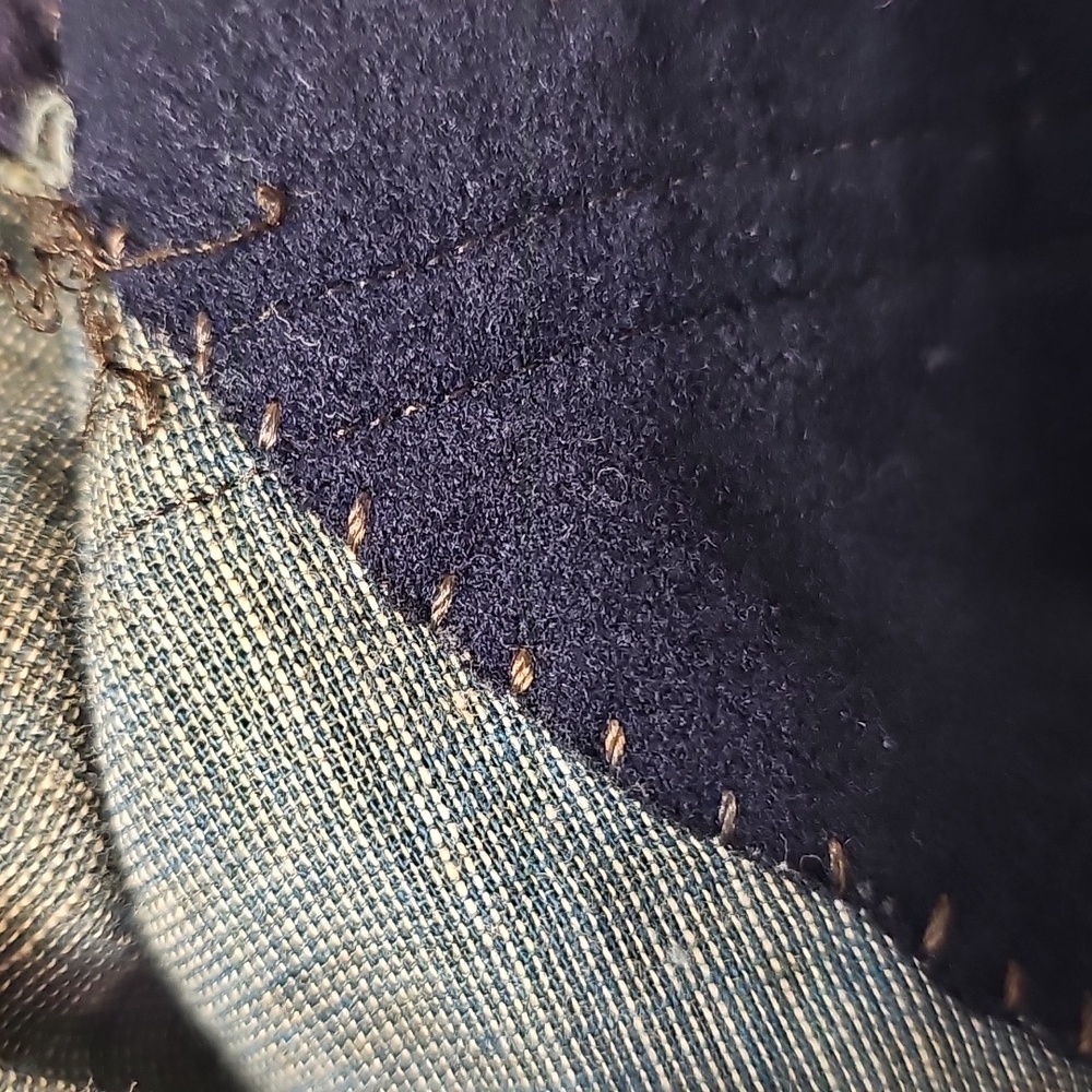Vintage US Navy 1940s Blue Wool High-Waisted Sailor Trousers Womens 30 Classical - Picture 14 of 16